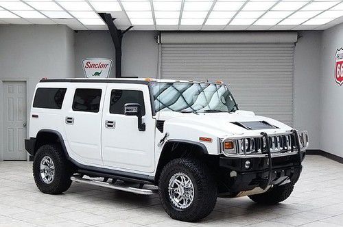 2007 hummer h2 4x4 3rd row brush guard heated leather texas