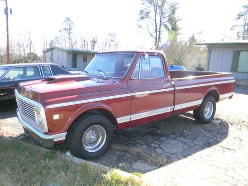 1972 chevrolet c10 cheyenne--longbed--great driver--no reserve auction