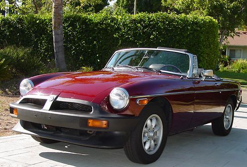 1977 mgb restored convertible with working overdrive