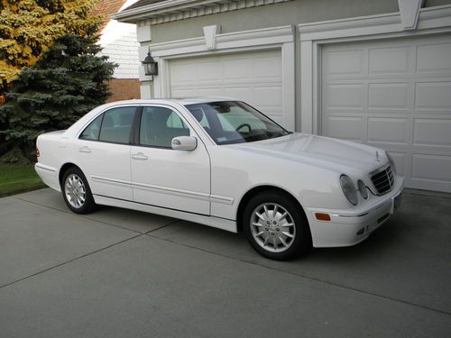 2000 mercedes-benz e320 4d sedan white -one owner- only 26,991 miles- beautiful!