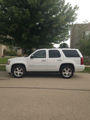 2009 chevrolet tahoe ltz white v8 5.3l excellent condition fully loaded