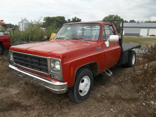 1979 chevy custom deluxe c 30 flat bed pickup with 750 miles !