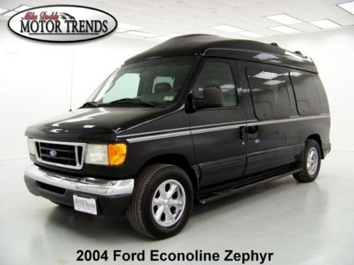 Hightop zephyr conversion leather tv dvd tracvision sofabed 2004 ford e-150 57k