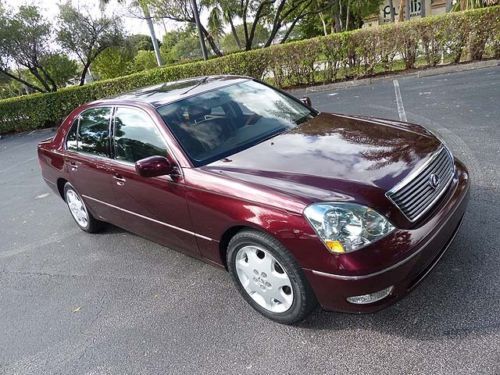 Beautiful 2001 ls430 - black cherry pearl with 53k miles and a clean carfax