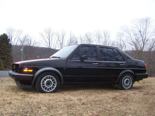 1987 vw volkswagen jetta gli sunroof 5 speed 4 door shiny black no rust 1.8 8v