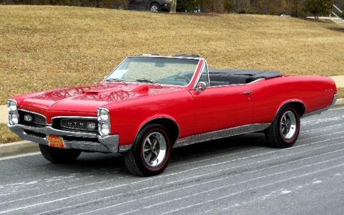 1967 gto convertible - numbers matching 400 - 4-speed - restored - spectacular!