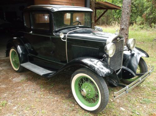 1931 ford model a coupe rumble seat estate sale find restore race street rod