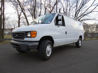 2007 ford e-250 cargo van! ladder rack! 1-owner! no accidents! clean! no reserve