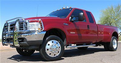 No reserve 2003 ford f450 xlt ext cab diesel dually low mile 1 az owner xtras!!!