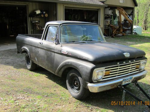 Classic truck 1963 ford 1/2 ton pick up , custom cab, integral body, short bed