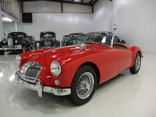 1957 mga roadster, 4-speed manual, true knock-off chrome wire wheels, restored!