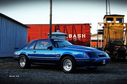 1986 blue gt ford mustang t-top