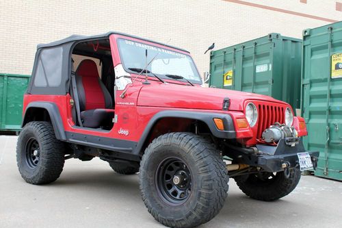 1997 jeep wrangler se clean carfax 4 inch lift big tires