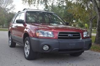 2004 subaru forester,2.5x, awd, red, 5-speed, 5-days only, "no reserve"