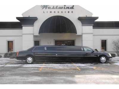Limo, limousine, cadillac, dts, super stretch, luxury, 2008, black limo