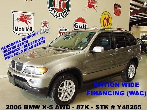 2006 x5,awd,3.0i,park sensors,pano roof,heated leather,17in whls,87k,we finance!