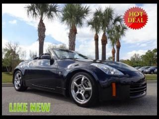 2009 nissan 350z roadster touring navigation/leather/chromes low miles/like new!