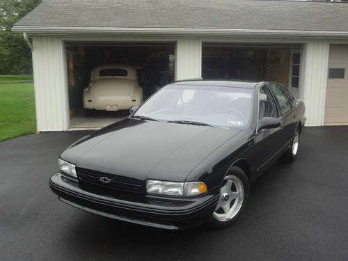 1996 chevrolet impala ss, black, 48k orig, collector owned, garaged, mint!