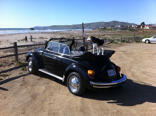 1979 vw karman convertible triple black beetle 1.6 fuel injected