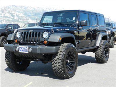 Jeep rubicon unlimited 4 door hardtop custom teraflex lift wheels tires nav auto