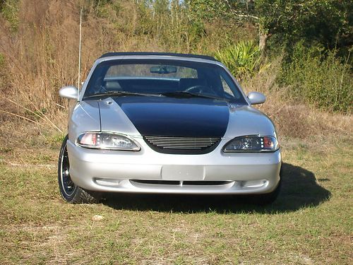 Custom 1996 ford mustang silver metal flake paint new interior new tires