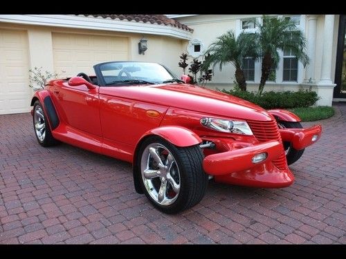 1999 plymouth prowler convertible 7k miles great colors chrome