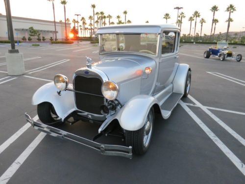 Ford 1929 model a coupe, supercharged flathead, all steel, restored