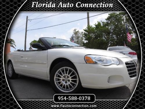 06 chrysler sebring touring v6 convertible low miles like new clean carfax
