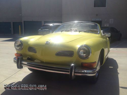 Yellow, 1973 volkswagen karmann ghia, convertable, excellent condition