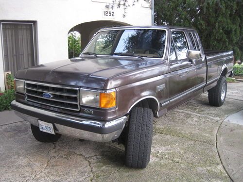 1989 ford f250 lariat, 4x4 xlt, styleside super cab , ice cold a/c, every option