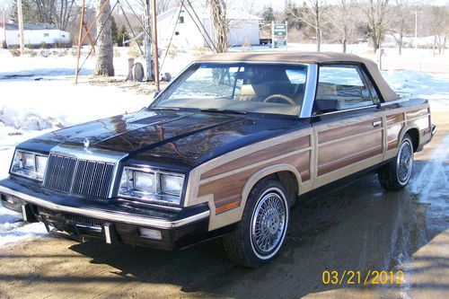 Chrysler lebaron mark cross town&amp;country convertible. extremely rare classic!!!