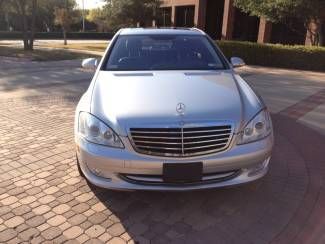 2007 mercedes s550 silver/black,ventilated seats,,4place seating,clean carfax