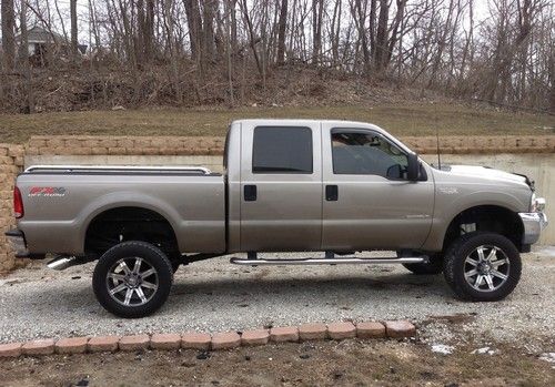 2002 f350 super duty lariat crew cab pickup, 7.3l, lifted, tons of extras, mint