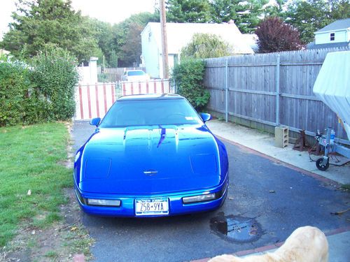 1995 lt1 c4 coupe color admiral blue rare color.350 hp engine .