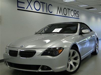 2005 bmw 645 convertible! nav pdc xenon only-14kmiles blk-softtop 1-ownr 19"whls