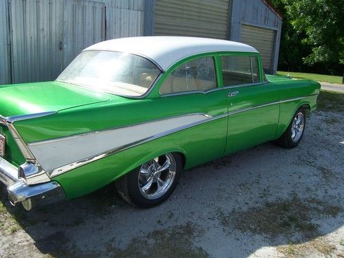 1957 chevy 210 2dr synergy green frame off project