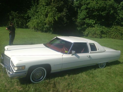 1976 cadillac coupe all org very clean in &amp; out no rust runs great 98k mi sharp!