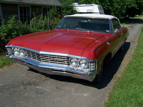 1967 chevy impala convertible   barn find