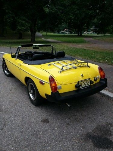 1979 mgb roadster  ****video*** yellow convertible, w/ overdrive, midget, triump