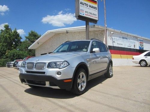 2007 bmw x3, silver/black, premium, cold weather, tires, very nice texas car