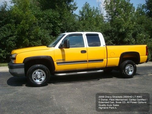 2006 chevy silverado 2500hd extended cab 1 owner fleet maintained carfax ! nice!
