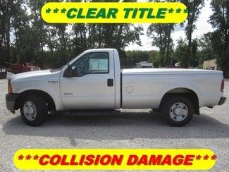 2006 ford f350 srw xl power stroke 2wd rebuildable wreck clear title