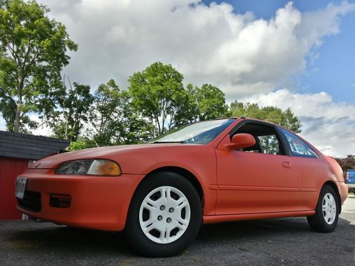 Koi orange (black) 1995 honda civic, built engine, supercharged, fast!!!