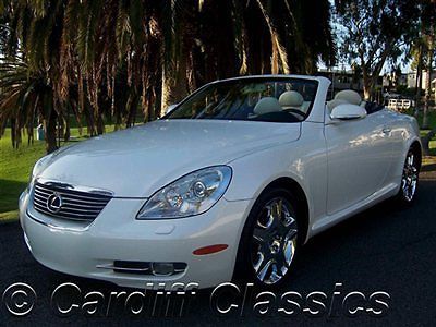 2007 sc430 hartop convertible- 1 owner- pearl white- only 27k miles* california*