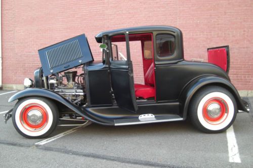 Allsteel/ 1930 model a ford hot rod, rumble seat 5 window coupe,at,ac,pw,pb