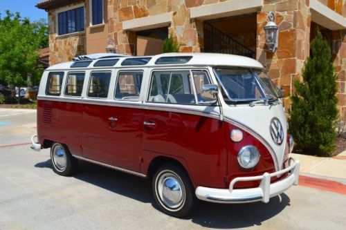1967 volkswagen vanagon-21 window samba deluxe!!  fully restored!! very rare!!