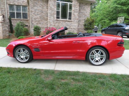 2003 mercedes sl55 amg supercharged!! &#034;magma red with brabus 19&#034; wheels&#034;