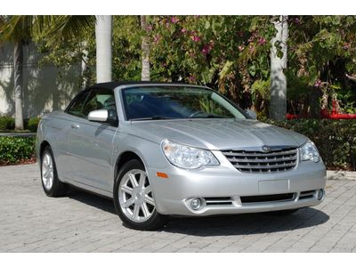 08 chrysler sebring convertible touring 6-cd mp3 heated two-tone leather 18in
