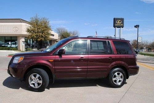 07 honda pilot ex-l 4x4 heated leather seats sunroof 3rd row cd one owner