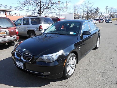 Blk excellent condition sedan 2009 bmw 528i x-drive 6-speed manual 4dsd